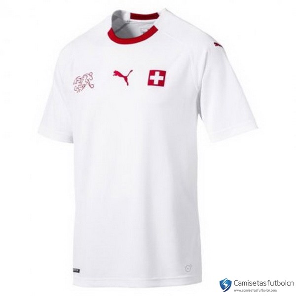 Camiseta Seleccion Suiza Segunda equipo 2018 Blanco